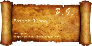 Pottok Ilona névjegykártya